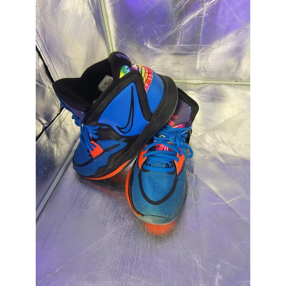 Nike Kyrie Infinity GS Siren Blue Psychic Purple Tie Boys Size 4.5Y